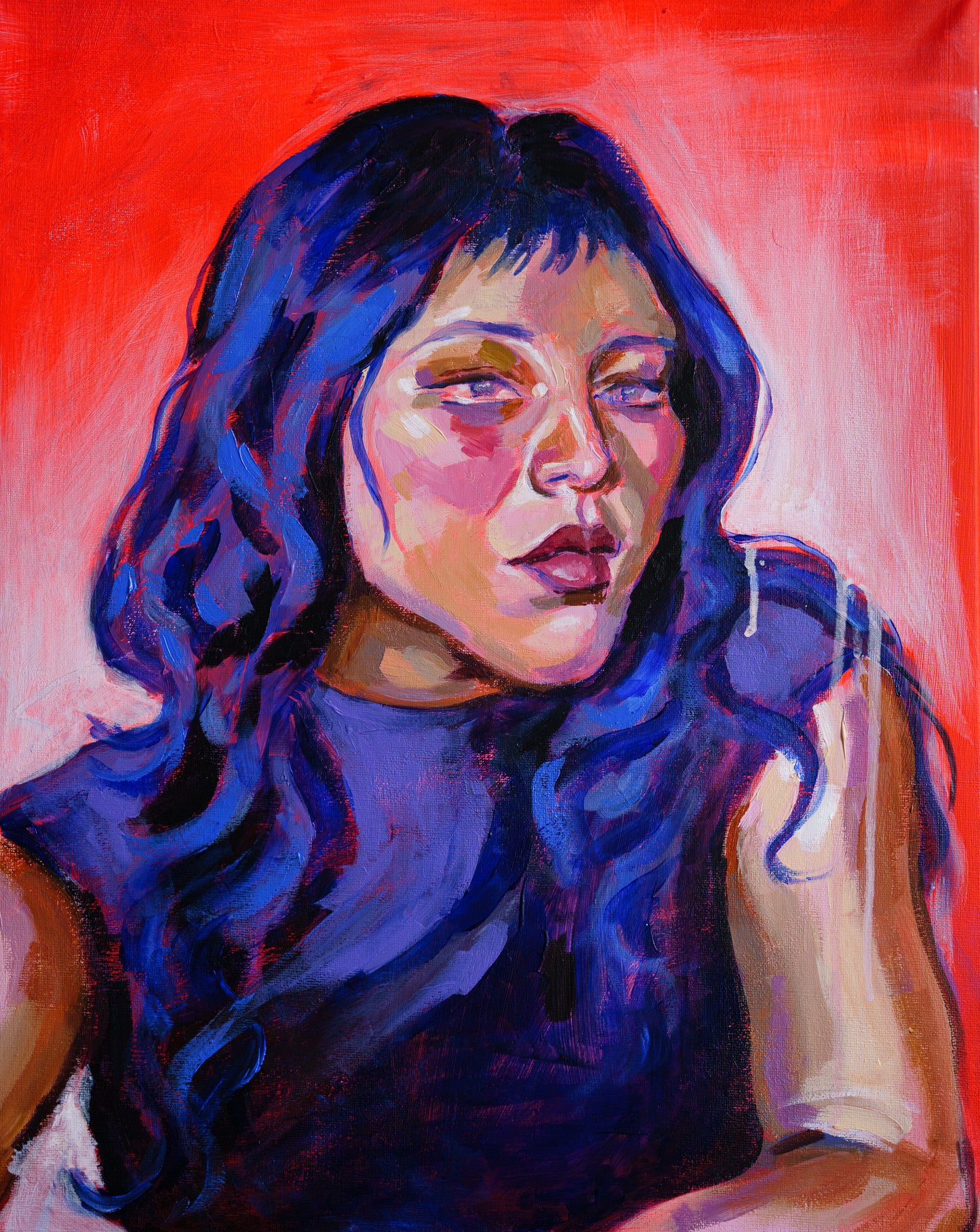 Red Hour Poster Print