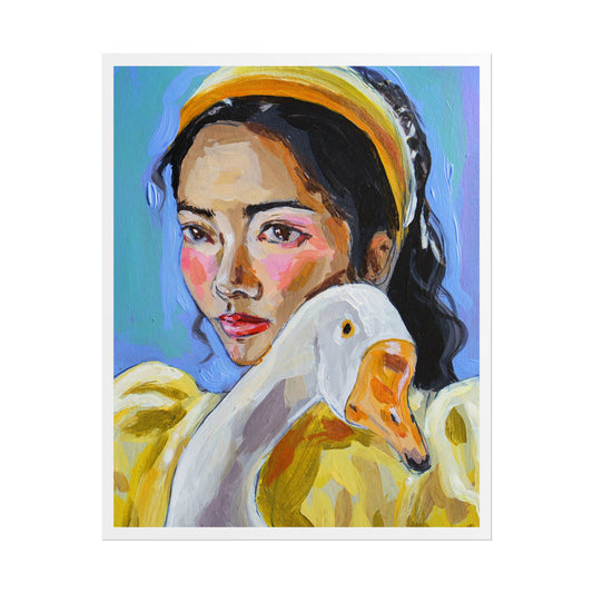 Girl with duck